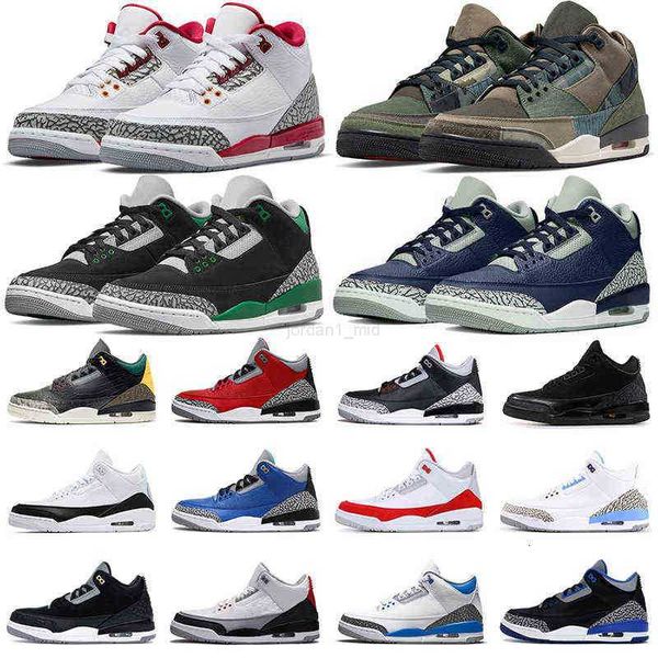

3s cardinal red men basketball shoes 3 cement black cat medium grey midnight navy laser ge pine green patchwork mens trainers outdoor
