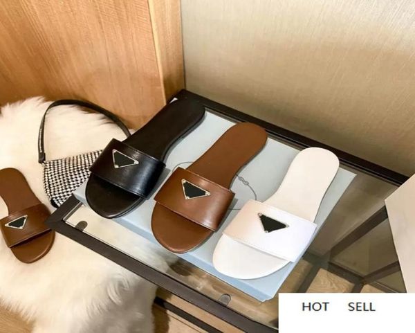 

women slipper fashion designers flat slides flip flops summer genuine leather outdoor loafers bath shoes beachwear slippers black 4503607