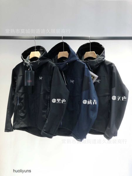 

jacket arc 2023 teryx winter designer jackets coats couple's style autumn attack outdoor professional seamless rubber press plush soft, Black;brown