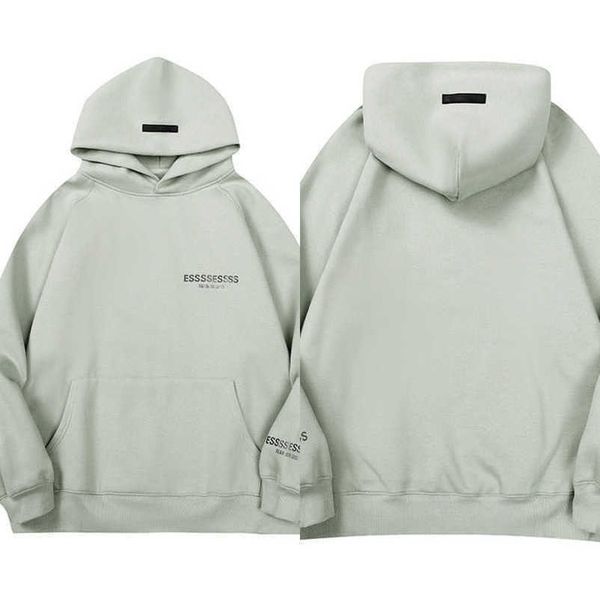 

men's classics luxury sweatshirts esss ential tracksuits letter hoodies men women sportswear hooded pant coat sweater pullover couple, Gray