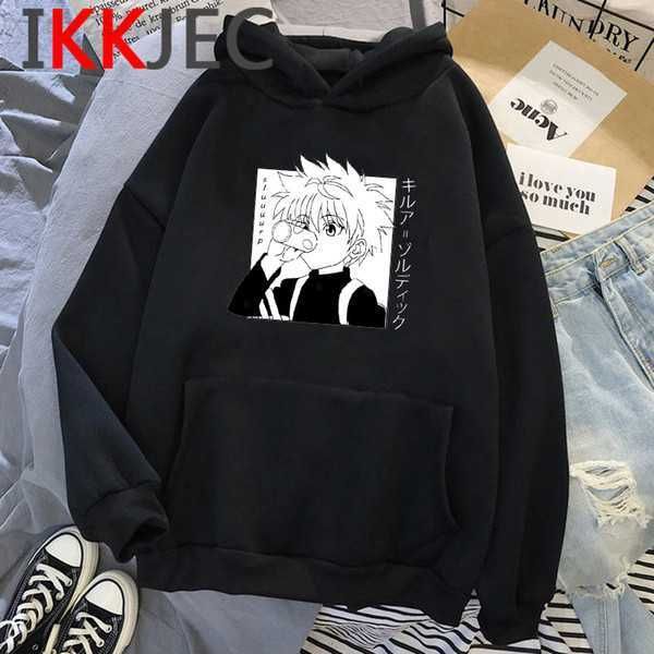 

hxh hunter x hisoka kurapika hoodies men killua zoldyck devil eye sweatshirts anime hip hop hoody streetwear male q1222 73xcl, Black