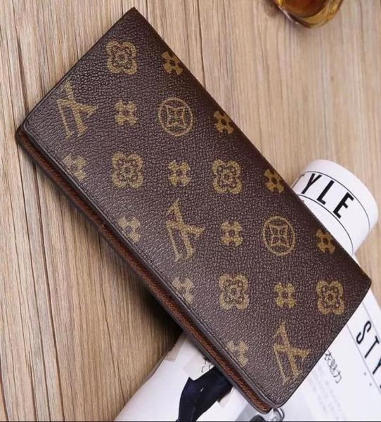 

2022 viutont womens fashion clutch genuine leather wallet with box dust bag women men purse real images whole 626651301104, Red;black