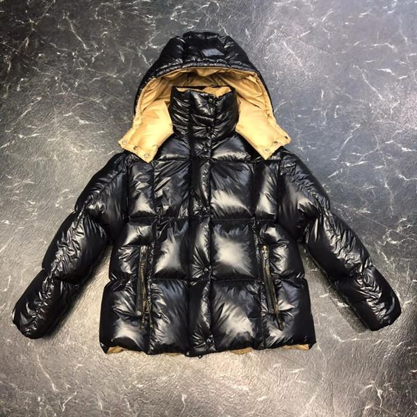 

parkas women's down puffer jacket 2021 fashion hooded casual warm black short parkas female coat winter jaqueta feminina outerwear
