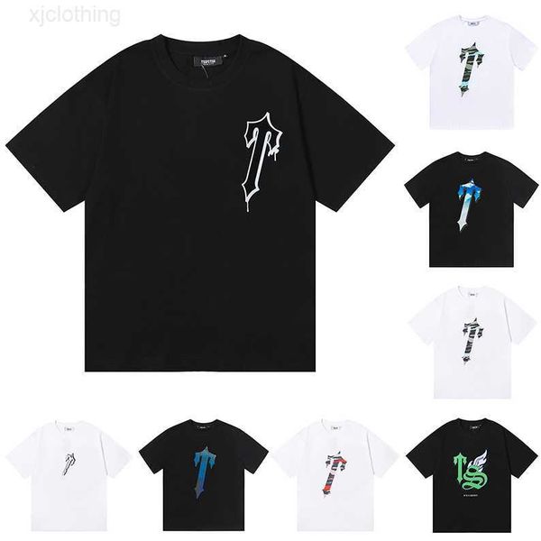

2023 trapstar mens t shirts women designers t-shirts trapstars cotton tees polos shirt chandal tuta ensemble clothing shooters clothes size, White;black
