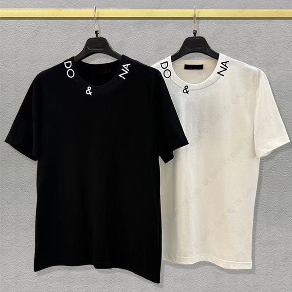 

men t shirt designer women tshirt fashion letter print tee round neck pullover short sleeve summer casual losse t-shirt 3xl 4xl 5xl, White;black