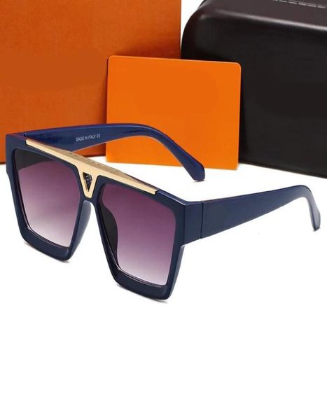 

2022 designer sunglasses for women letter special uv protection goggle vintage big square frame come with package6260701, White;black