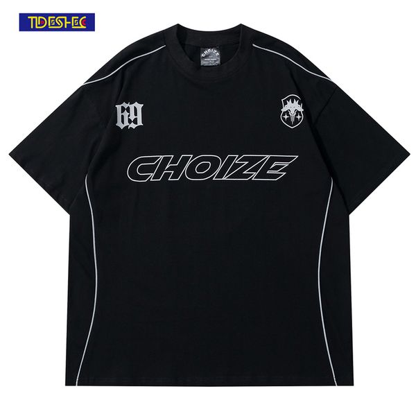 

men s t shirts hip hop oversize t shirt streetwear letter symbol printed line designer t shirt harajuku tshirt short sleeve 230420, White;black