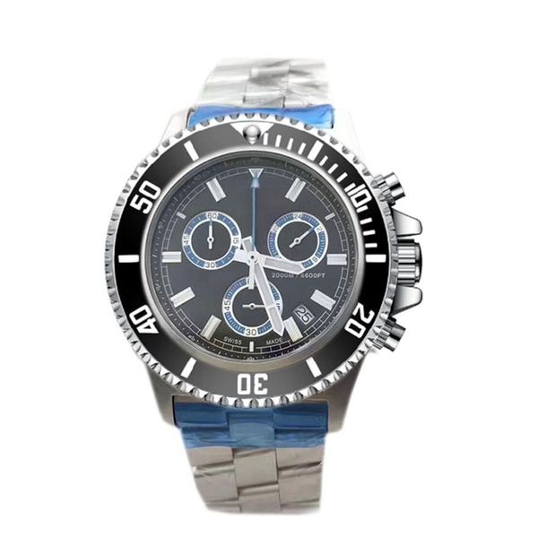 

watch mens watches chronograph quartz movement watches orologio di lusso male clock luxury wristwatches relo242r, Slivery;brown