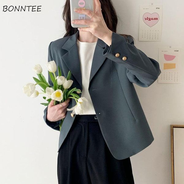 

pants blazers women tender ladies classy solid button trendy elegant female casual allmatch spring fall notched straight chic newest, White