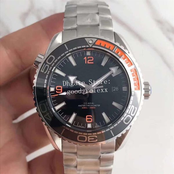 

10 colour mens automatic cal 8900 watch orange black blue men apnea full steel james bond 007 ocean diver 600m planet professional297e, Slivery;brown