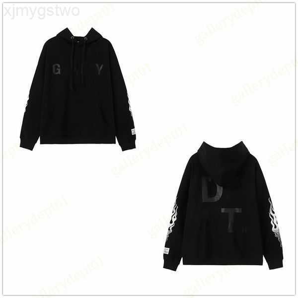 

mens hoodie designer hoodies high street alphabet washed distressed sweatshirts splash ink hip hop hoodys trend plus size sweaters oversized, Black
