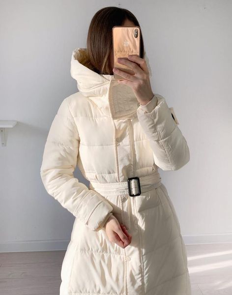 

parkas down coat 2021 new cotton coat women winter korean style slim long overtheknee coat hooded thick padded jacket, Black