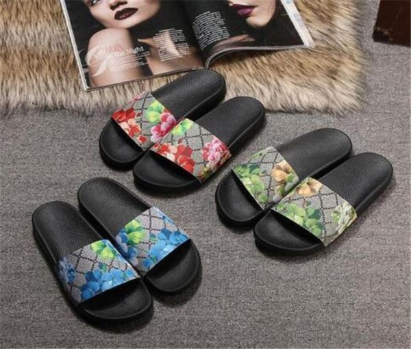 

luxury designer slippers men women sandals ladies flip flops loafers casual slides shoes 35448180983, Black