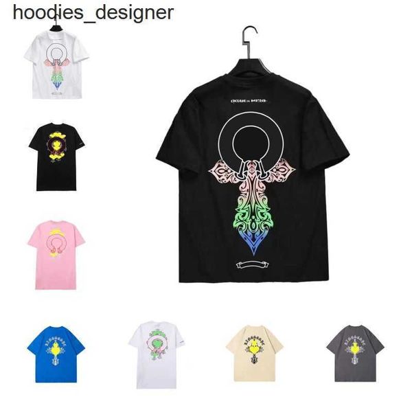 

mens t shirt designer chrome men womens heart thirts heart shirt ch letters print short sleeve casual summer chromees hearts man tee woman c, White;black