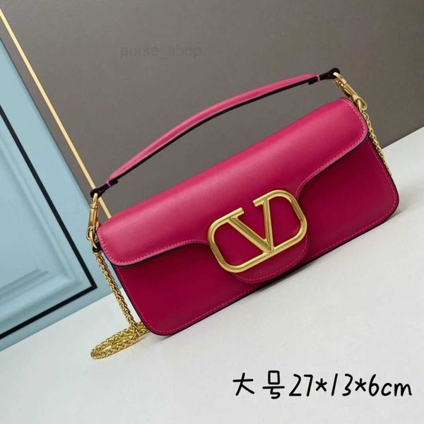 

large bag classy valentinoes designer v-buckle mini evening loco handbag can be used for women's one shoulder crossbody cowhide chain 4