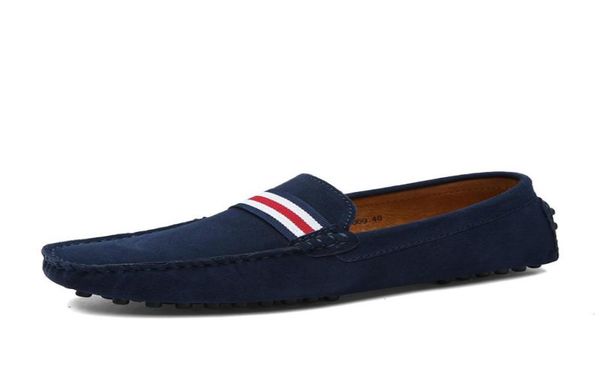 

men039s genuine leather shoes suede loafer big size casual dress shoes gentlemen flag travel walk shoe for men zy3677992666, Black