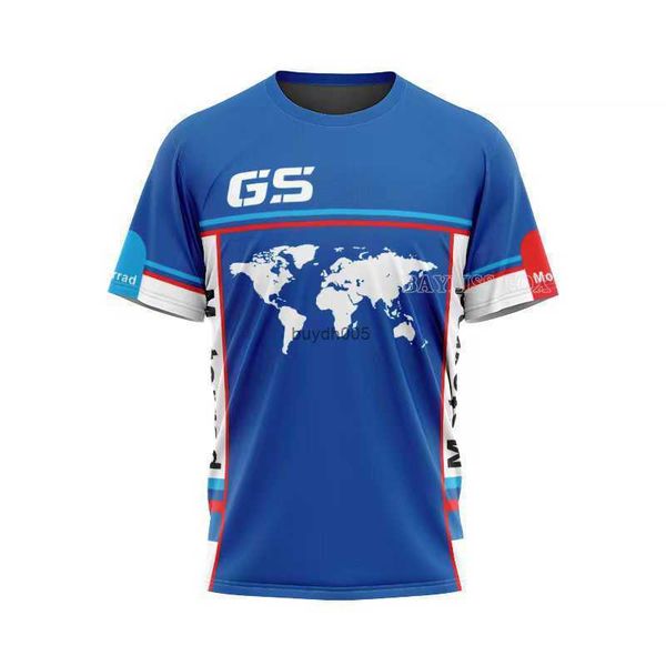 

men's t shirt 2023 new style for motorrad r1250 r1200 f750 f850 gs travel racing blue motorcycle rally adventure summer quick dry, White;black