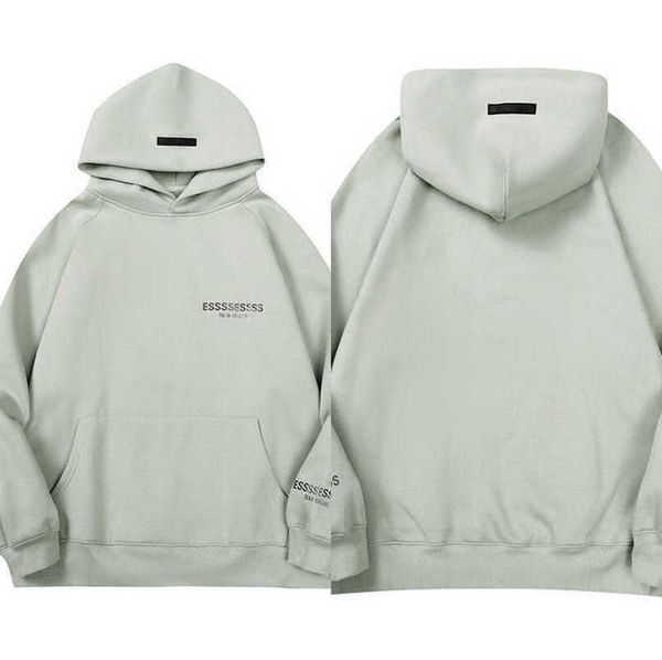 

luxury men's classics sweatshirts essentials tracksuits letter hoodies men women ess sportswear hooded pant coat sweater pullover coup, Gray
