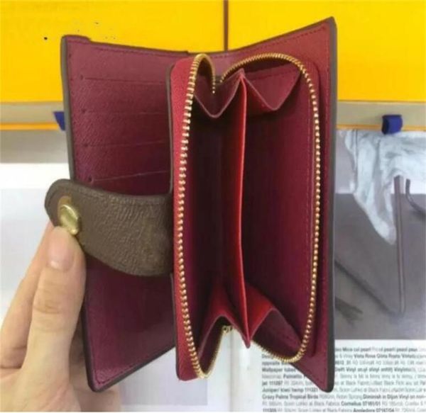 

designer wallets money bags cardholder coin purse small female luxury short wallet women men leather monograms purses card holder 4266477, Red;black