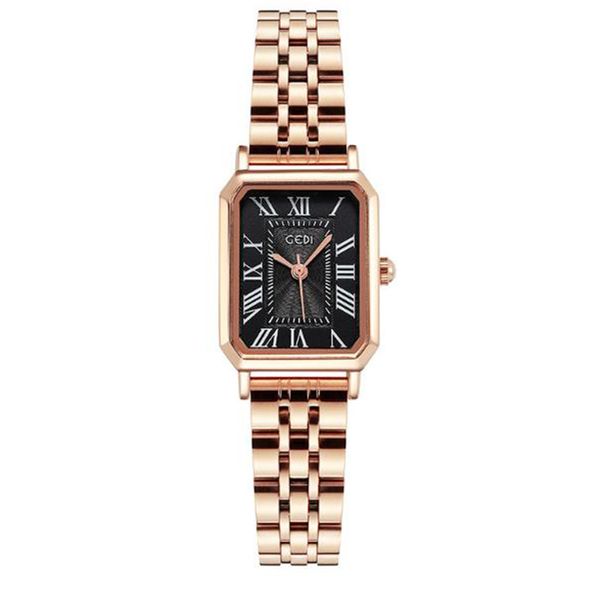 

designer watches watches fashion temperament retro small square luxury brand noble women's jewelry quartz-battrey, Slivery;brown