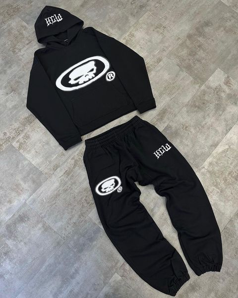 

women's pants s korean style y2k skull print man sweatpant wide leg cross sweat pullover trousers casual loose cargo woman 230419, Black;white