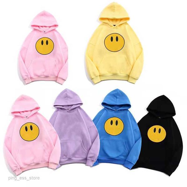 

men's hoodies & sweatshirts mens and drews printing house smile long hooded style winter sweater clothing asian size m-2xl2, Black