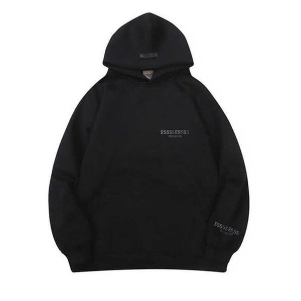 

fashion luxury men's sweatshirts essss ential tracksuits letter hoodies men women sportswear hooded pant coat sweater pullover couple, Gray