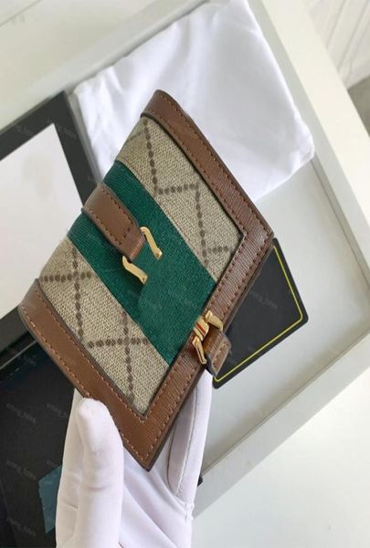 

small designer wallet men cardholder women canvas wallets long fashion letter purses short card holder woman coin pocket clutch ba5464748, Red;black