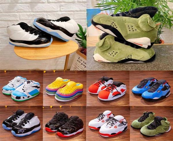 

2021 new arrival neutral indoor mop slippers mens women booties warm bread novelty slippers cute slides lover fashion winter1460454, Black