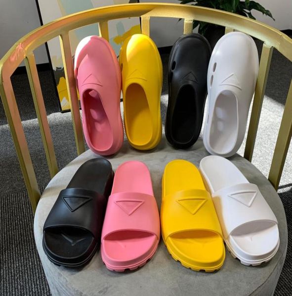 

women foam rubber mules men rubber sandals mule designer beach slippers woman platform high heels slipper sandal multicolor size 37155193, Black