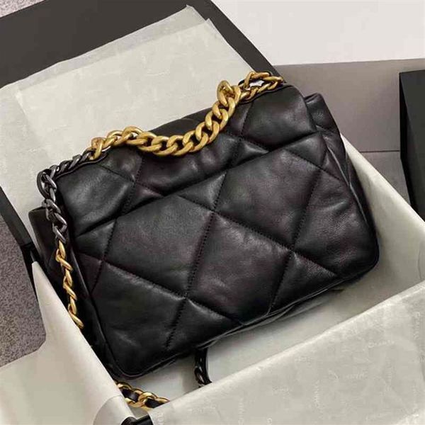 

luxury fashion quilted chains genuine leather women baghandbag black designer simple lady tote shoulder crossbody brand282l