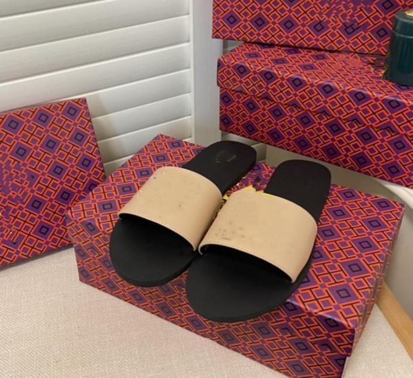 

2022 luxury fashion slippers slide designer women genuine leather metal button sandals street stylish woman slipper shoes autumn s6080725, Black