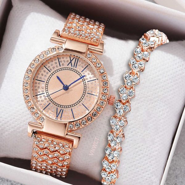 

wristwatches fashion women watch with diamond bracelet watch ladies luxury brand ladies casual women's bracelet rhinestone crystal watc, Slivery;brown