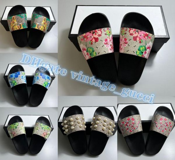 

men women slippers luxury designer shoes slide summer fashion wide flat sandals with thick sandal slipper flip flops size 3547 wi2947158, Black