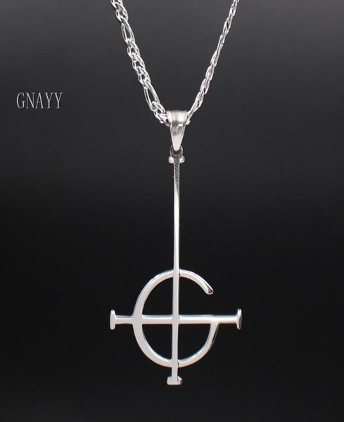 

mens jewelry punk roker ghost bc nameless ghoul necklace stainless steel men 3550mm pendant merch logo symbol jewelry6574339, Silver