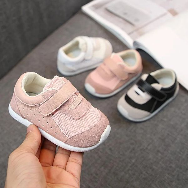 

athletic shoes baby walking spring boys 'shoes 0 -1 -3 years old soft sole breathable girls 'flat toddler super and comfortab, Black