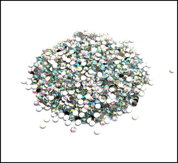 

5000pcs 5mm round flat back resin rhinestones for womens handmade jewelry accessories rr021rr039 drop delivery 2021 loose beads v6997591, Black