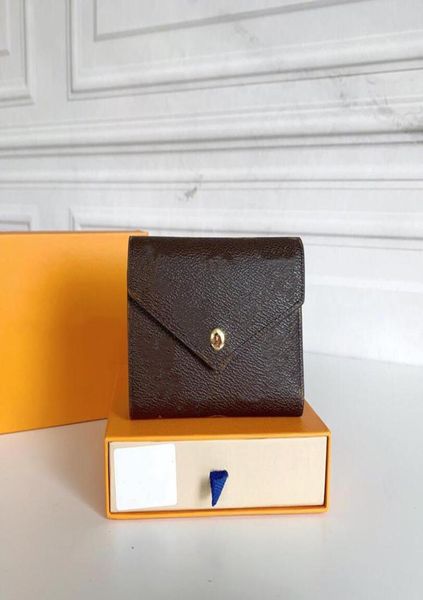 

women original box purses real leather multicolor short wallet card holder classic zipper pocket designer wallets8297846, Red;black