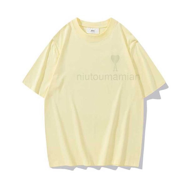 

t shirts for men women sleeve female amis t-shirt summer loose short classic cotton love male and embroidery student macaron couple half fas, White;black