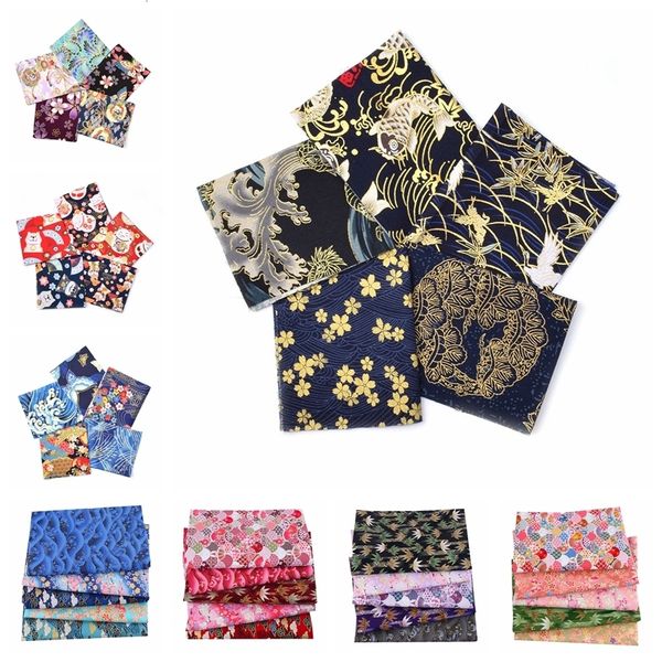 

fabric 20x25cm japanese cotton fabric bundle for patchwork sewing dolls bags needlework cloth quilting material 230419, Black;white
