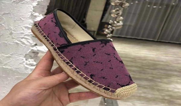 

2021 classic luxury design fashion womens shoes loafers 100 of leather slipper straw rope weaving men and women black ventilate b4086055