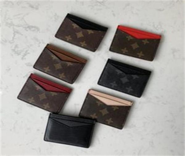 

men women mini small wallet credit card holder slim bank cardholder with box6246879, Brown;gray