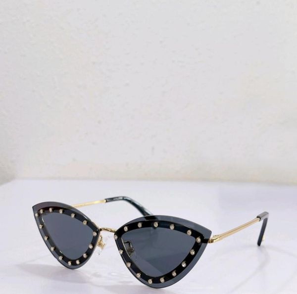

cat eye sunglasses crystal studs black gray ladies summer shades sonnenbrille occhiali da sole uv400 eyewear with box7221079, White;black