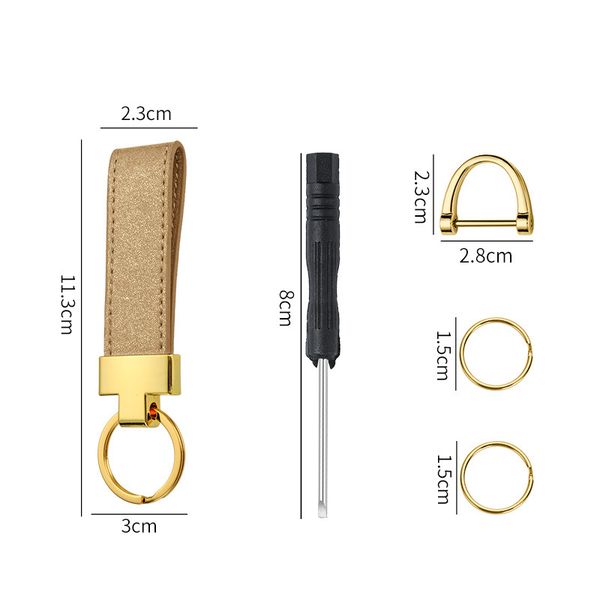 

keychain l letter leather keychains car fashion key ring lanyard cute key wallet chain rope chain portachiavi with, Silver