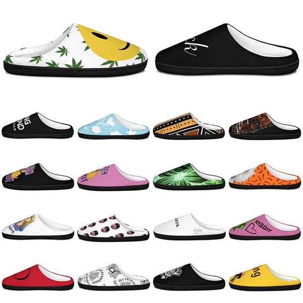 

diy Slippers Custom Slippers Customized Cotton Slippers Men Women Cotton Slippers fashionable antislip antiskid Warm Customized Patterns big Size 41246