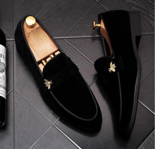 

2021 new style mature men dress wedding shoes fashion casual office shoes crocodile style footwear slip on flat driving boat shoes4728280, Black
