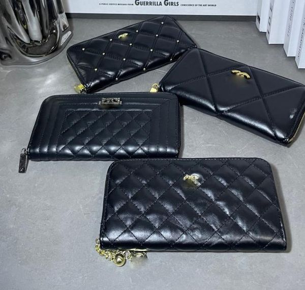 

chanei wallets for women genuine leather credit card holder large capacity multiple interlayers pocket wallet ladies mini purse6502639, Red;black