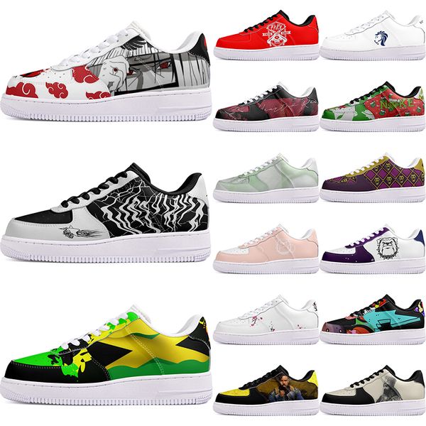 

DIY shoes winter comfortable autumn mens Leisure shoes one for men women platform exquisite sneakers Classic cartoon graffiti trainers comfortable sports 1596
