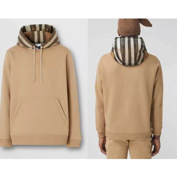 

bby hooded sweater men women y2k hoodies casual sweatshirt burb designer hoodie tb plaid hoody fashion pullover coat long sleeve t shirt 4xl, Black