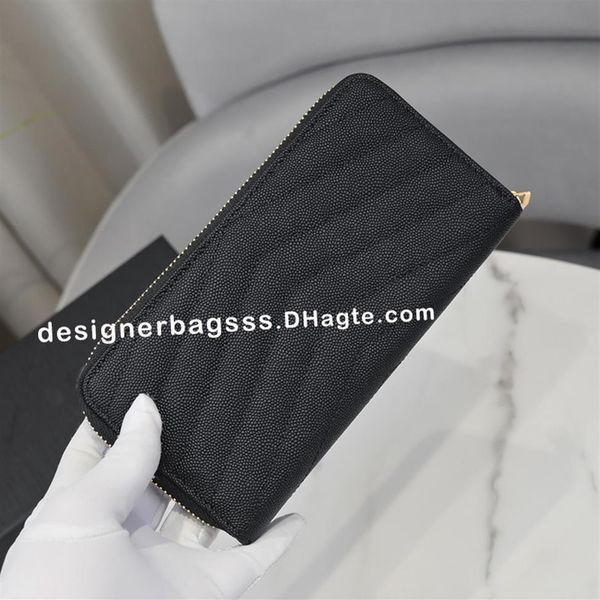 

fashion coin purses wallet with box clutch wallets card holder key pouch women designer long wallet classic zipper pocket passport282c, Red;black